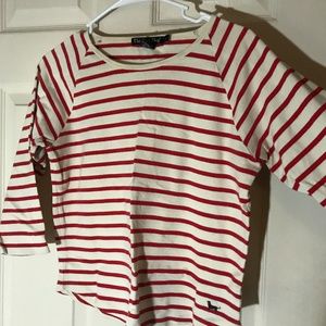 Black Dog Striped 3/4 Sleeve